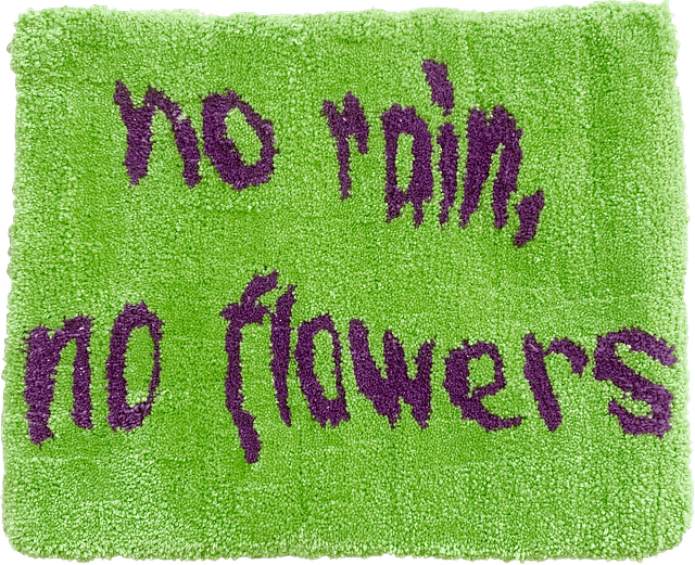Oopsie Daisy Rugs - No rain no flowers hand made rug