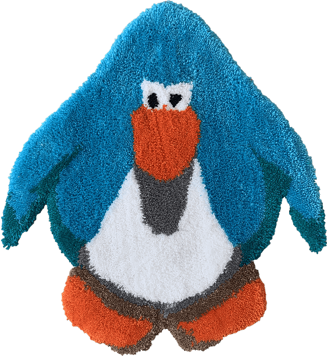 Oopsie Daisy Rugs - Penguin power hand made rug