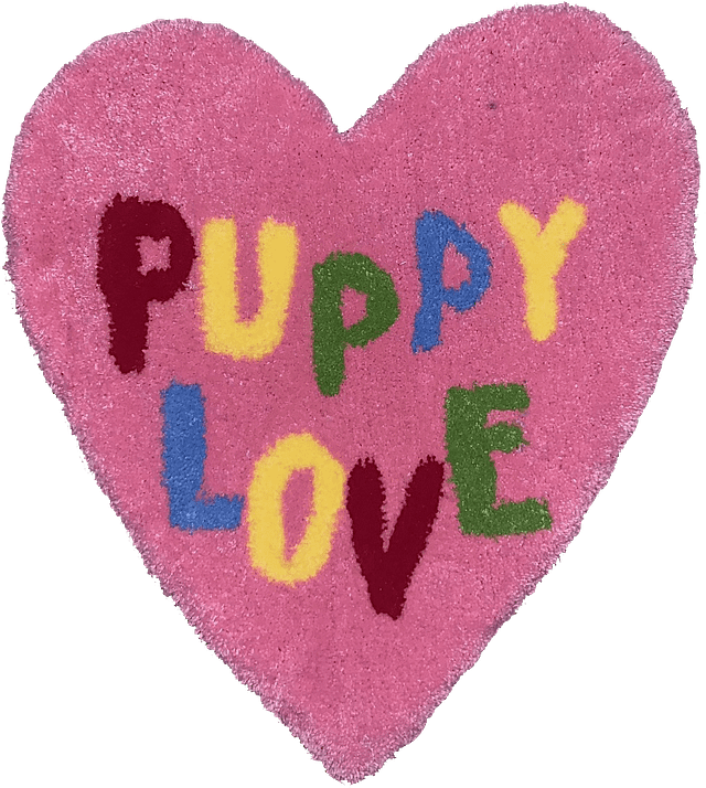 Oopsie Daisy Rugs - Puppy love hand made rug