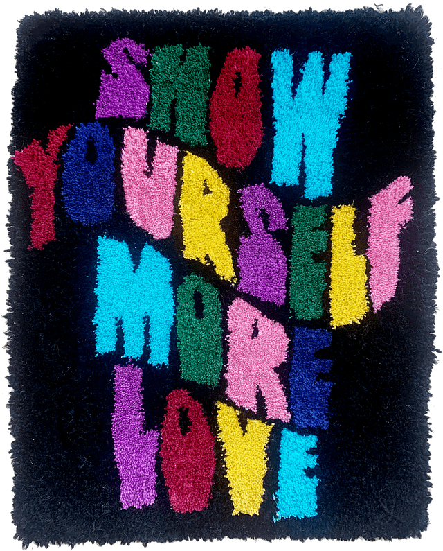 Oopsie Daisy Rugs - Show yourself more love hand made rug
